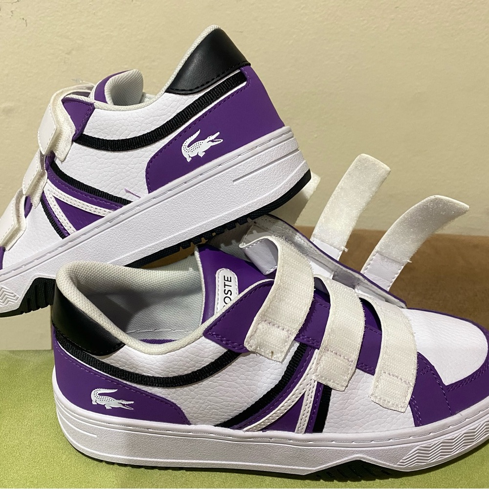 Lacoste Purple and White Sneakers 
No tag price